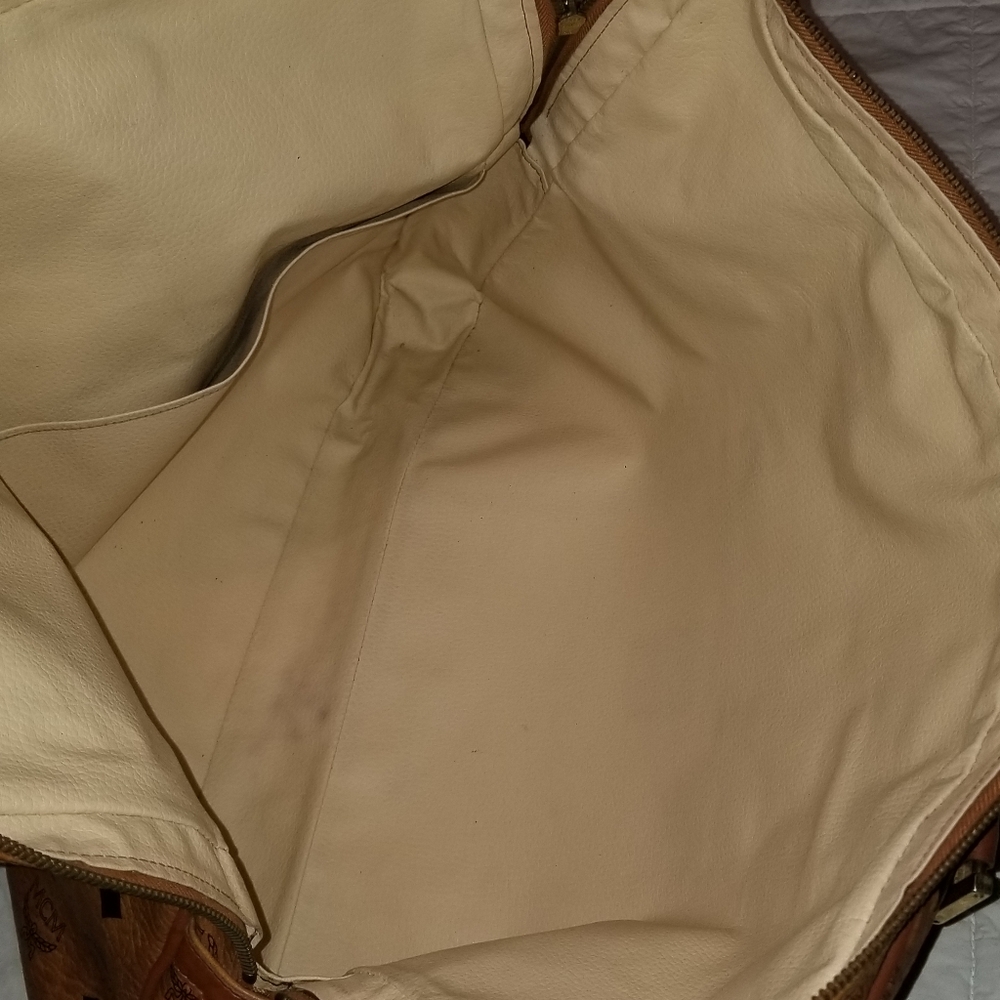 VINTAGE  MCM luggage  laptop carry on detachable strql bag - Picture 3 of 16